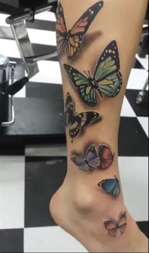 tatuajes de mariposas en el muslo dela pierna|Tatuaje de mariposas en la pierna: significado y diseño